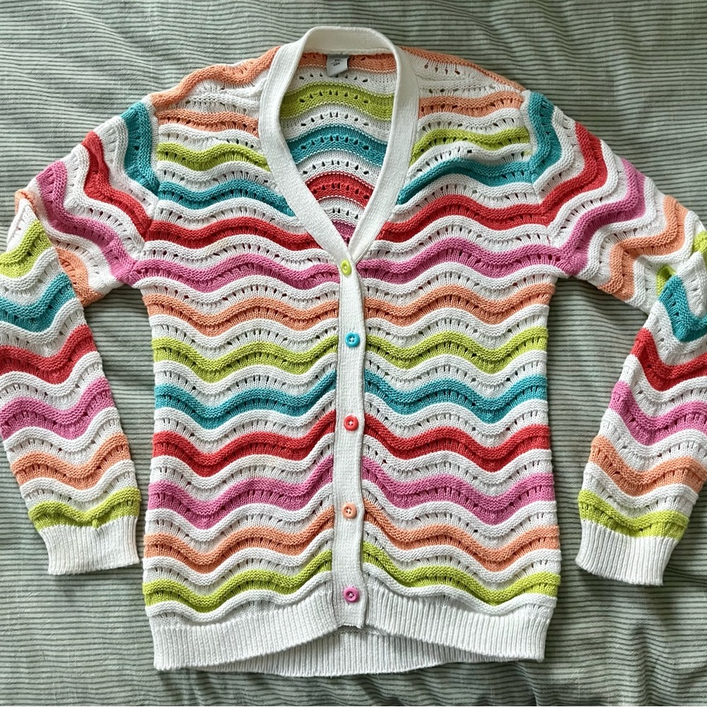 Girl’s Colorful Cardigan, size 5/6, UK brand